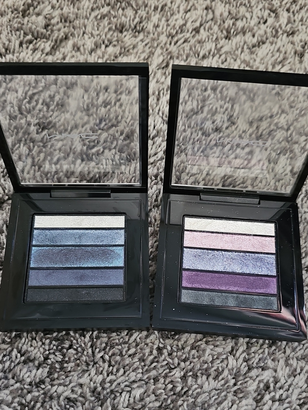 AWESOME MAC BLUELUXE AND PLUMLUXE SHADOWS